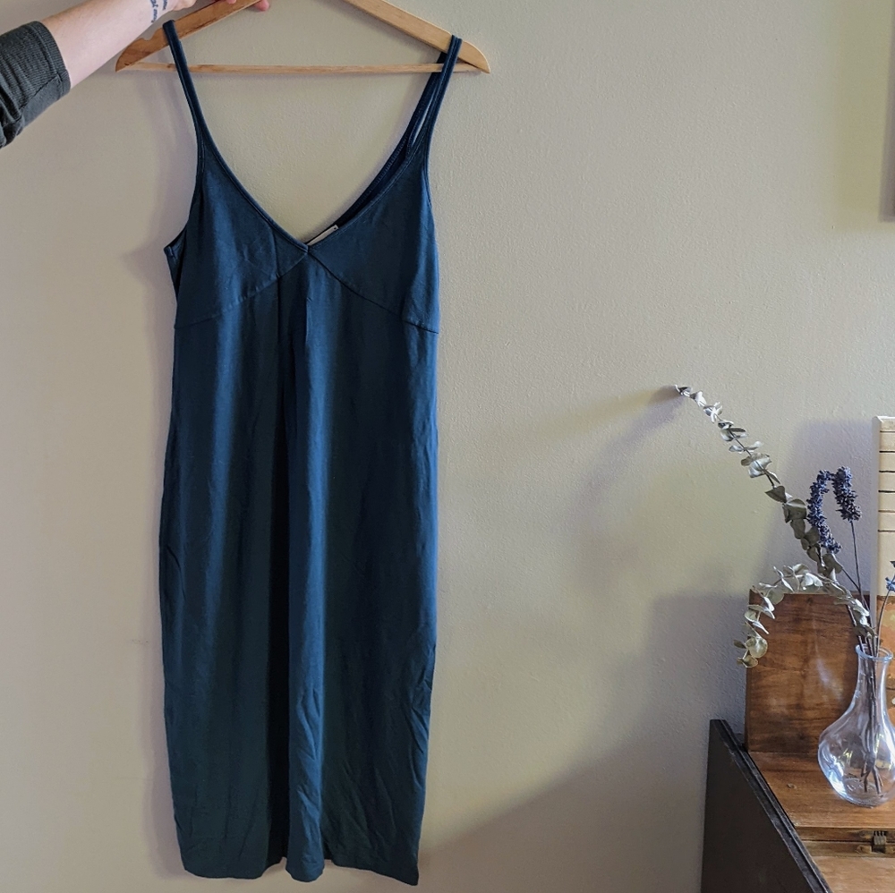 Aritzia Wilfred Free Teal Sleeveless Dress M